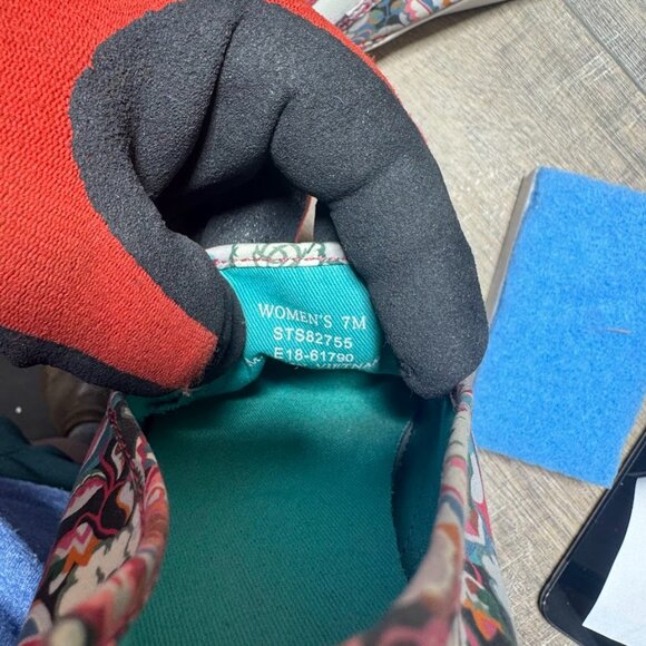 Sperry Canvas Floral Print Slip On Sneakers Women's Size 7.5 - Picture 5 of 7